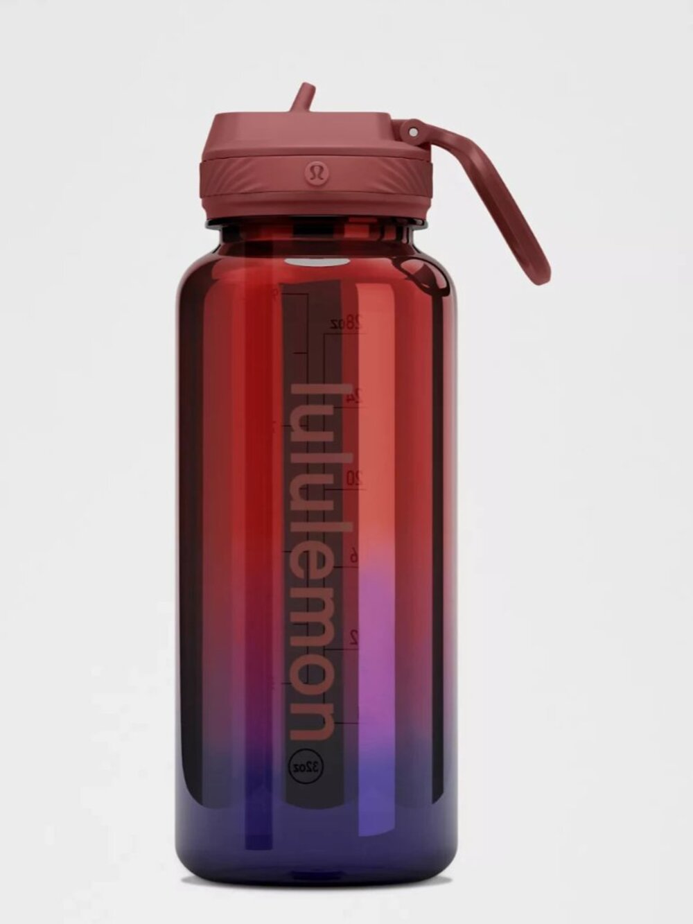 Lululemon Back to Life Clear Bottle 32oz with Straw Lid
